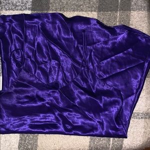 Purple silk dress